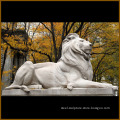 Factory direct supplied large size white marble stone lion statue for sale